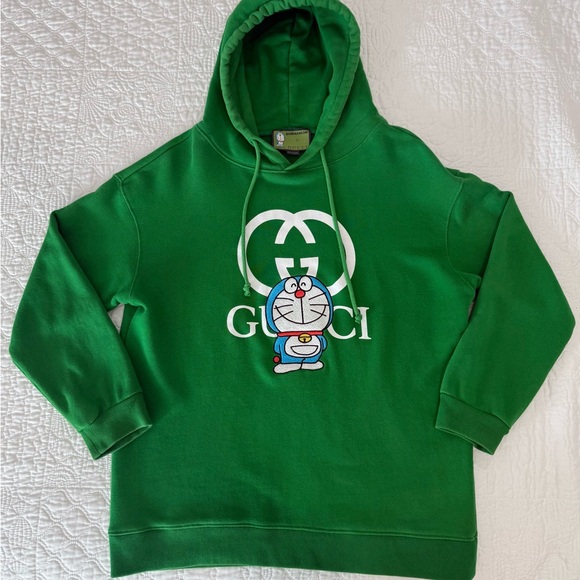 Doraemon x Gucci Green Hoodie - Picture 1 of 9